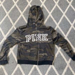 PINK Nation Camo Sweatshirt Zip Up